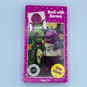 Barney Rock With Barney VHS Video VCR Tape 1991 Lyons Sing Along Rare Vintage